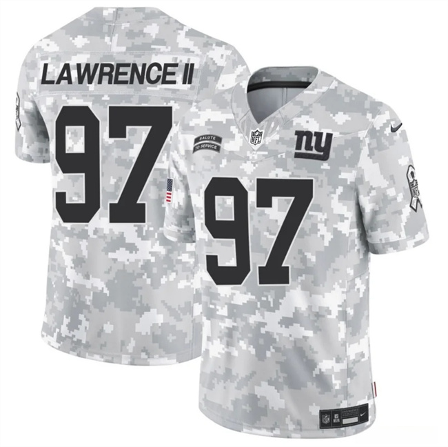 Men's New York Giants #97 Dexter Lawrence II 2024 F.U.S.E. Arctic Camo Salute to Service Limited Football Stitched Jersey